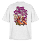 Hermes Greek mythology graphic tee in cool heather grey