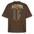 Alexander the Great World Tour graphic tee in mocha
