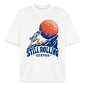 Sisyphus Still Rolling graphic tee in white