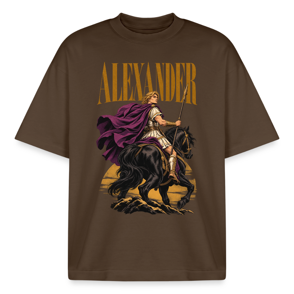 Alexander and Bucephalus graphic tee in mocha