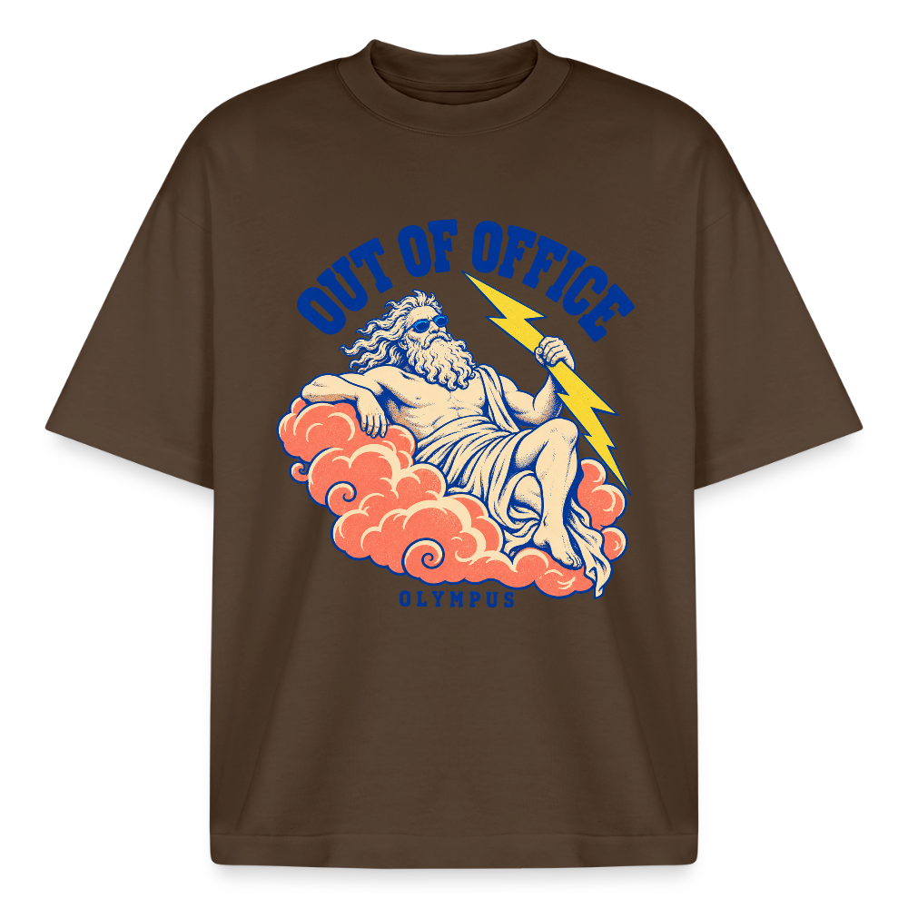 Mount Olympus Out of Office graphic tee in mocha
