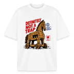Troy Trojan Horse graphic tee in white