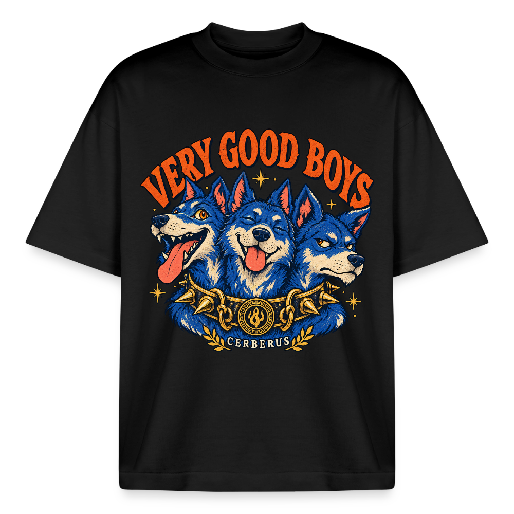 Cerberus Very Good Boys graphic tee in black
