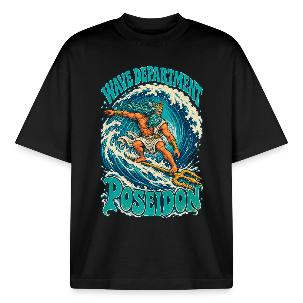 Poseidon Wave Department graphic tee in black