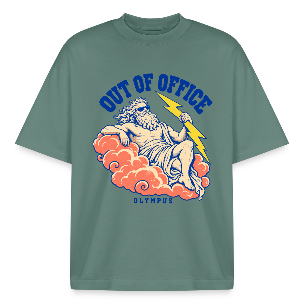 Mount Olympus Out of Office graphic tee in green bay