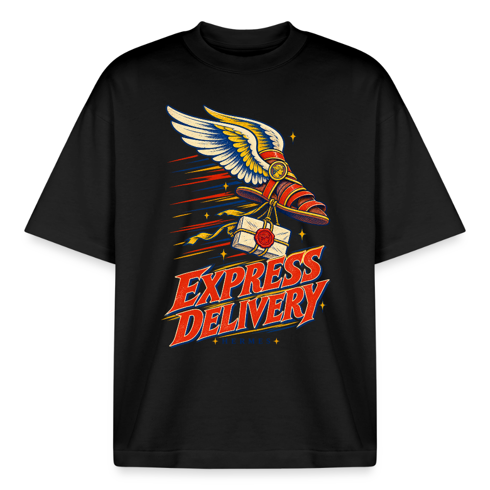 Hermes Express Delivery graphic tee in black