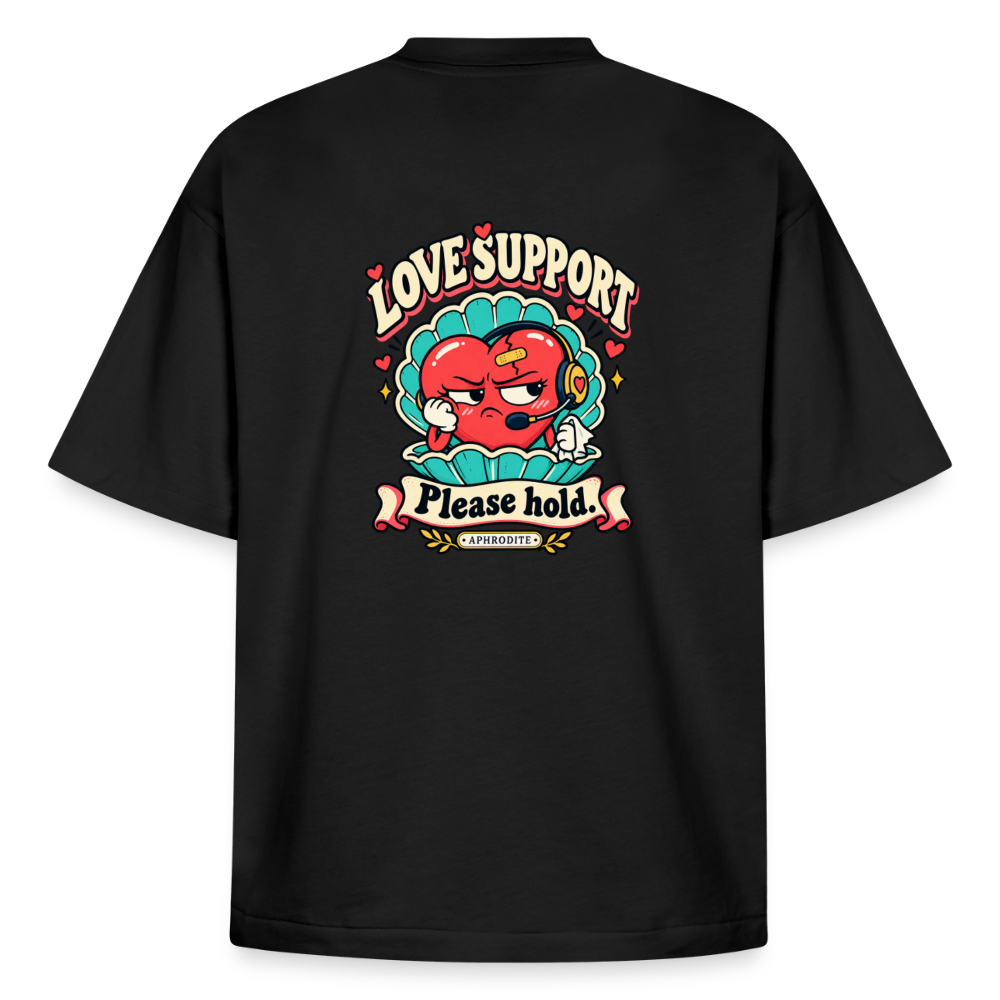 Aphrodite Love Support graphic tee in black