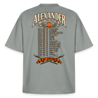 Alexander the Great World Tour graphic tee in misty grey