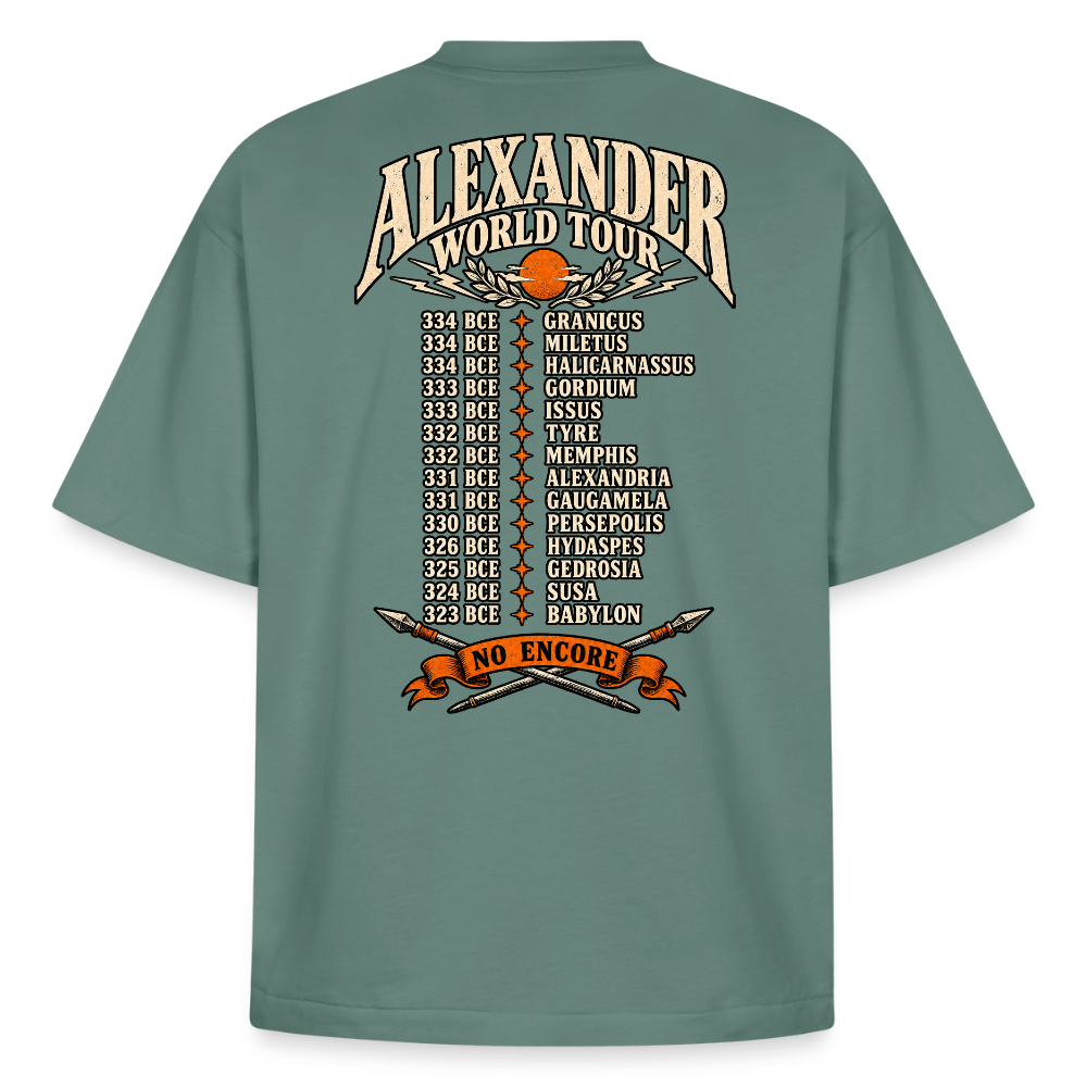 Alexander the Great World Tour graphic tee in green bay