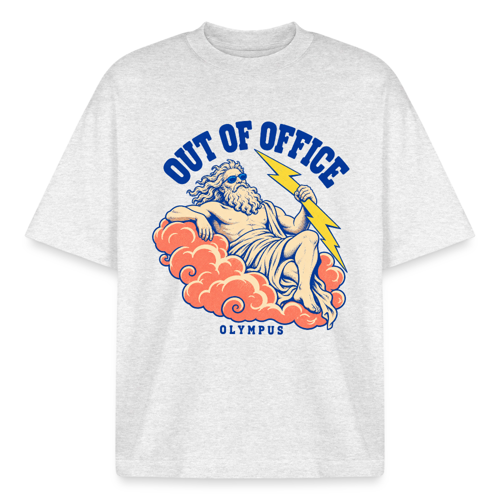 Mount Olympus Out of Office graphic tee in cool heather grey