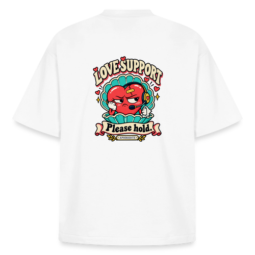 Aphrodite Love Support graphic tee in white