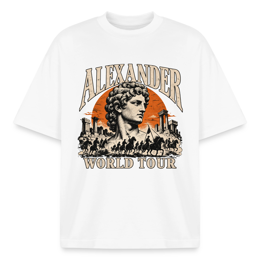 Alexander the Great World Tour graphic tee in white