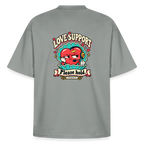 Aphrodite Love Support graphic tee in misty grey