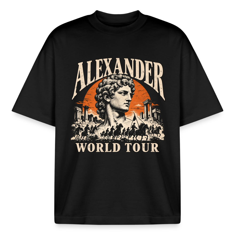 Alexander the Great World Tour graphic tee in black