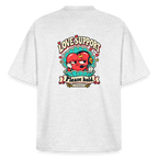 Aphrodite Love Support graphic tee in cool heather grey