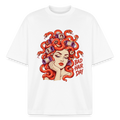 Medusa Greek mythology graphic tee in white