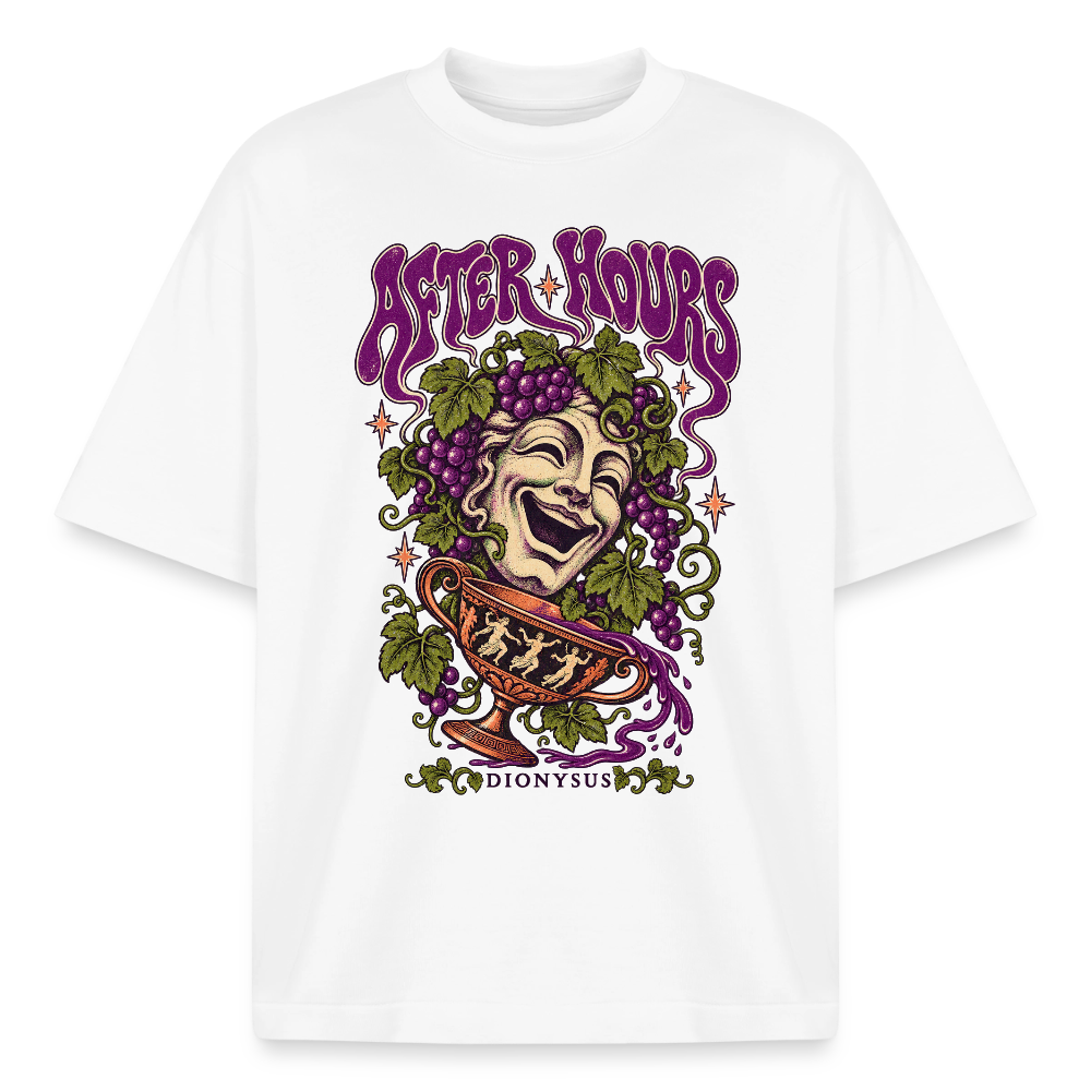 Dionysus After Hours graphic tee in white