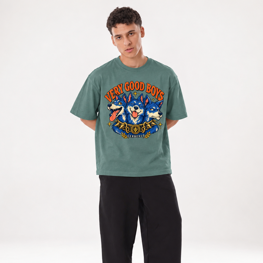 Cerberus Very Good Boys graphic tee product image